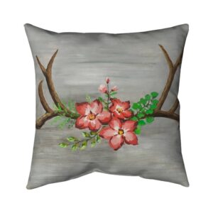 Begin Home Decor 5541-1616-AN159 16 x 16 in. Brown Bohemian Deer Pillow