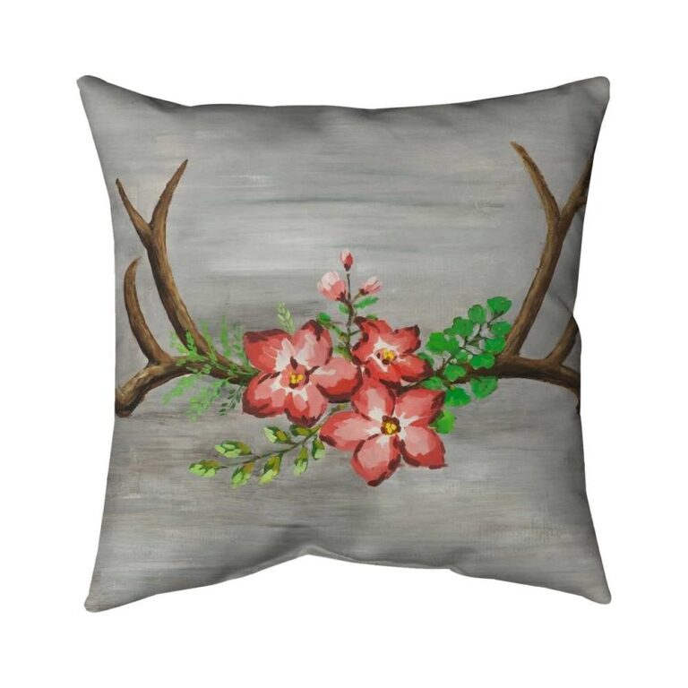 Begin Home Decor 5541-1616-AN159 16 x 16 in. Brown Bohemian Deer Pillow