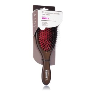 Cortex Beauty CB-BRU3OVL Detangling Wooden Oval Brush, Amber Wood