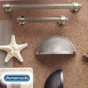 Amerock BP36649MBKPN 5.06 in. Carrione Cabinet Pulls, Marble Black & Polished Nickel