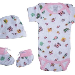 Bambini 501 Girls New Born 3 Piece Gift Set